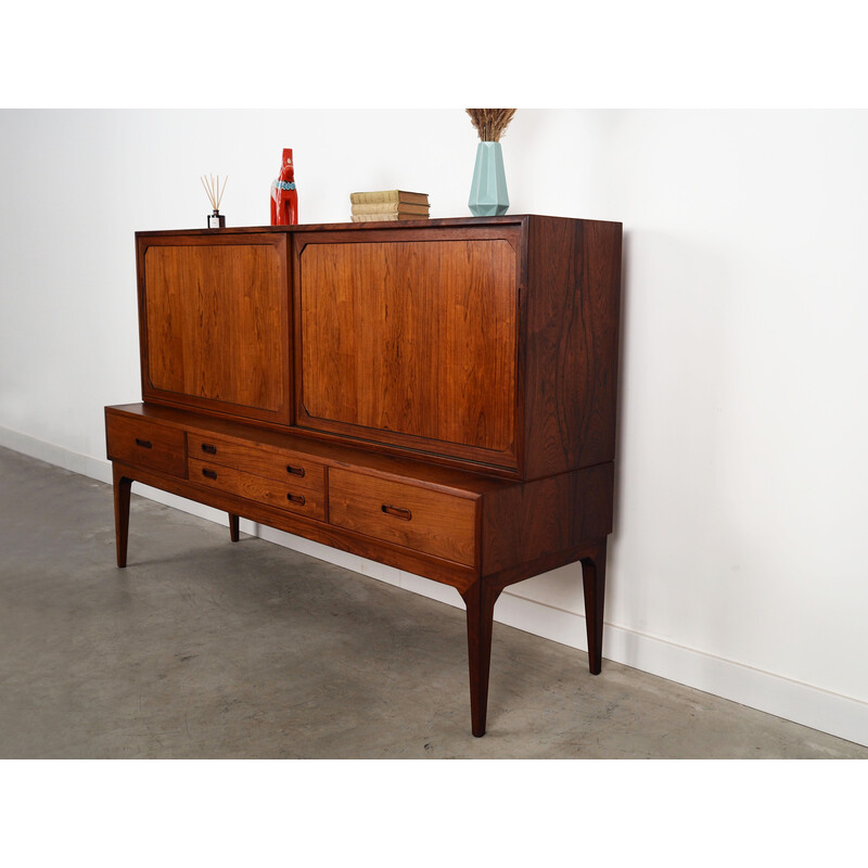 Vintage Danish rosewood highboard by Severin Hansen, 1960s