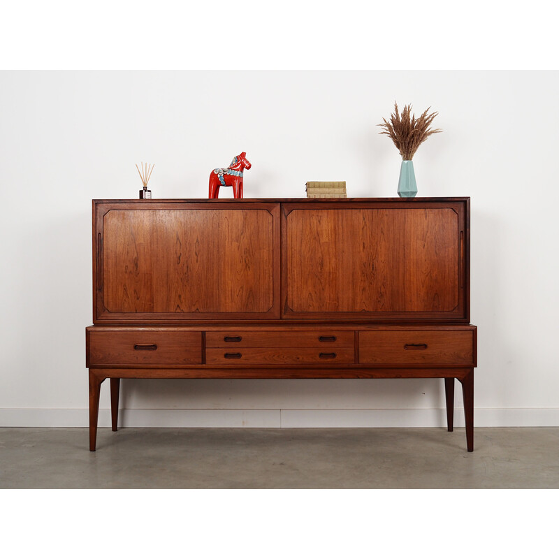 Vintage Danish rosewood highboard by Severin Hansen, 1960s