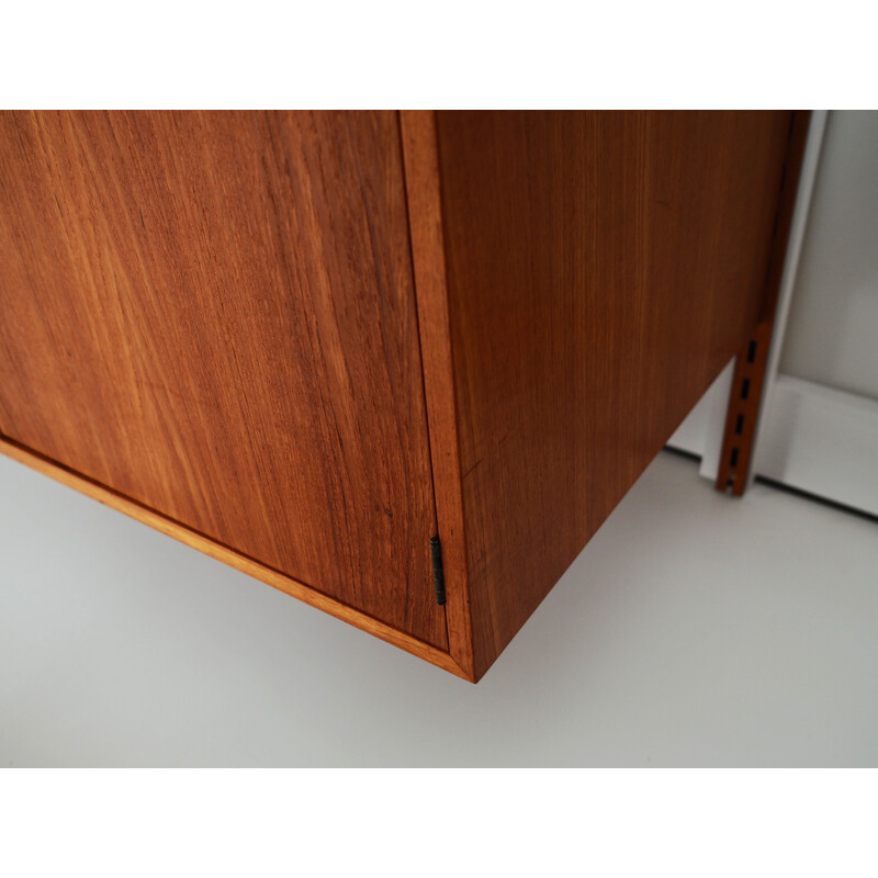 Vintage Danish teak system bookcase by Kai Kristiansen, 1960s