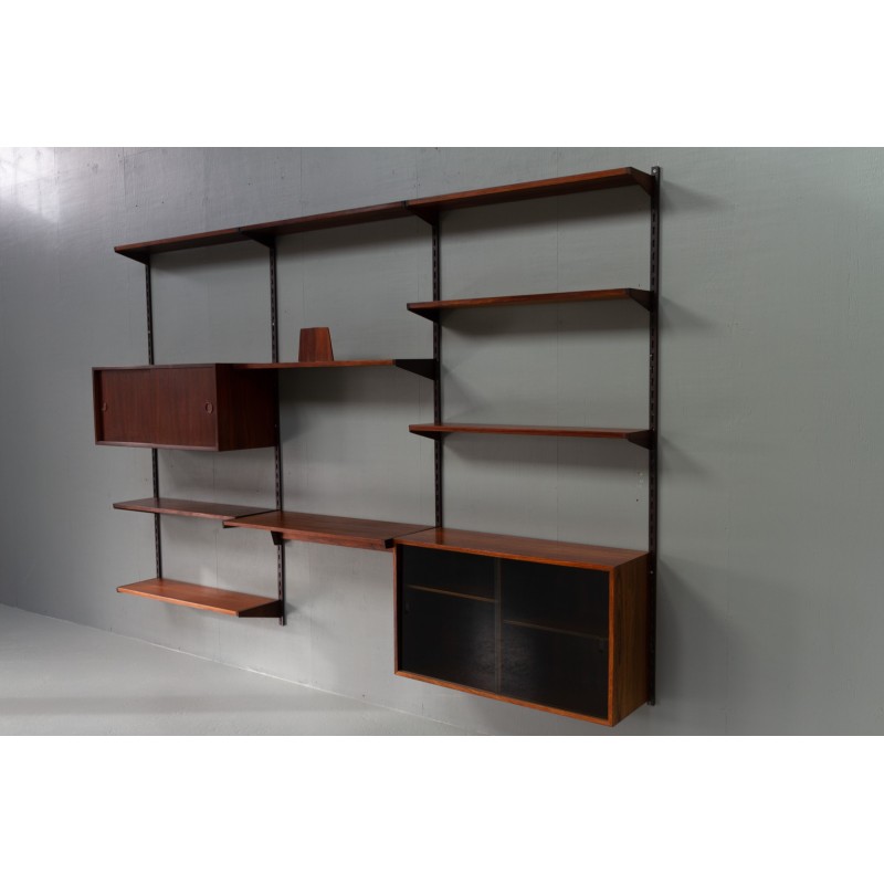 Vintage Danish rosewood wall unit by Kai Kristiansen for Fm, 1960s