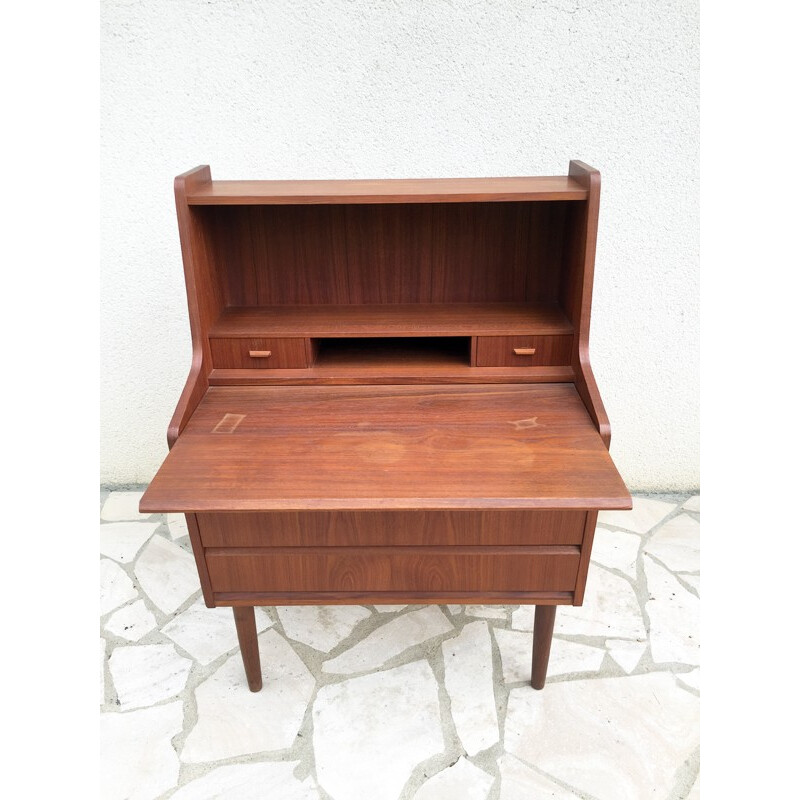 Danish teak plated desk - 1960s