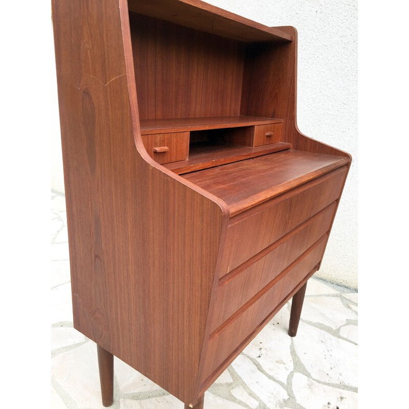 Danish teak plated desk - 1960s