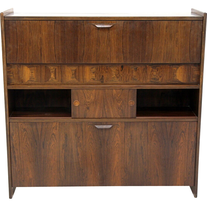 Armário Vintage rosewood bar por Johannes Andersen, Dinamarca 1960