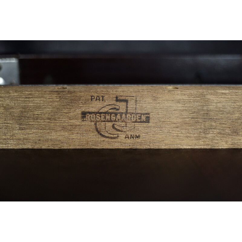 Vintage mahoniehouten klaptafel door Ole Wanscher voor Poul Jeppesens Møbelfabrik, Denemarken 1960
