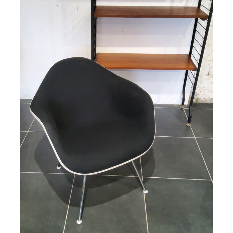 Lah" vintage fauteuil in stof en glasvezel van Charles en Ray Eames