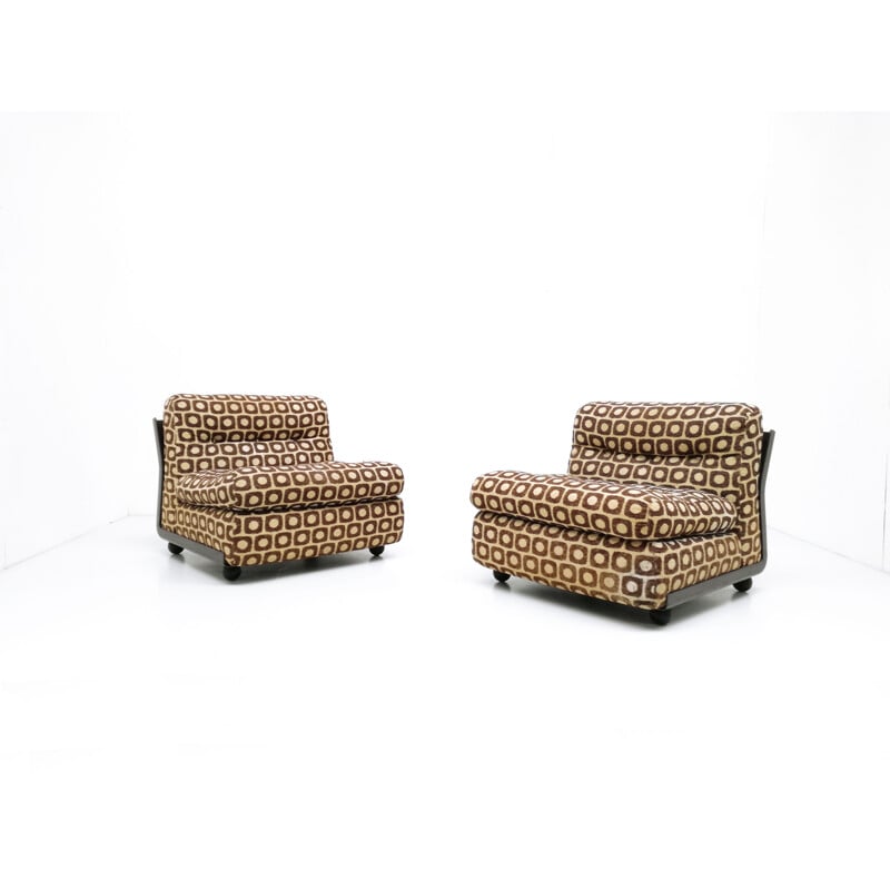 Pair of "Amanta" easy chairs by Mario Bellini for C&B Italia - 1960s