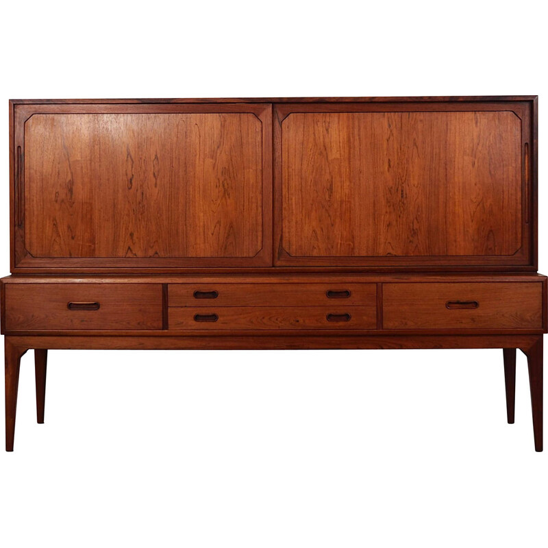 Vintage Danish rosewood highboard by Severin Hansen, 1960s