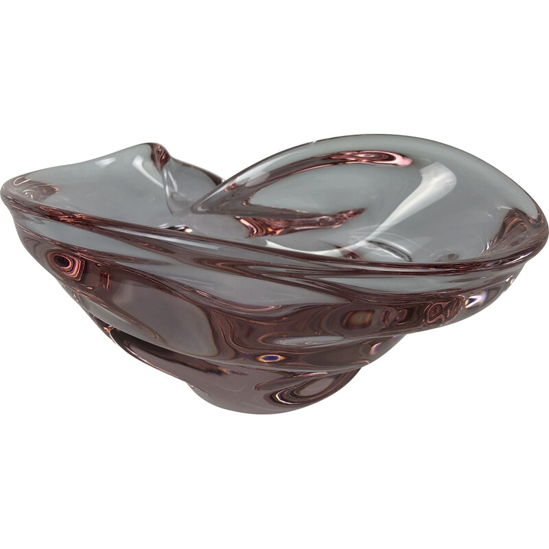 Vintage Art glass bowl, Czechoslovakia 1960s