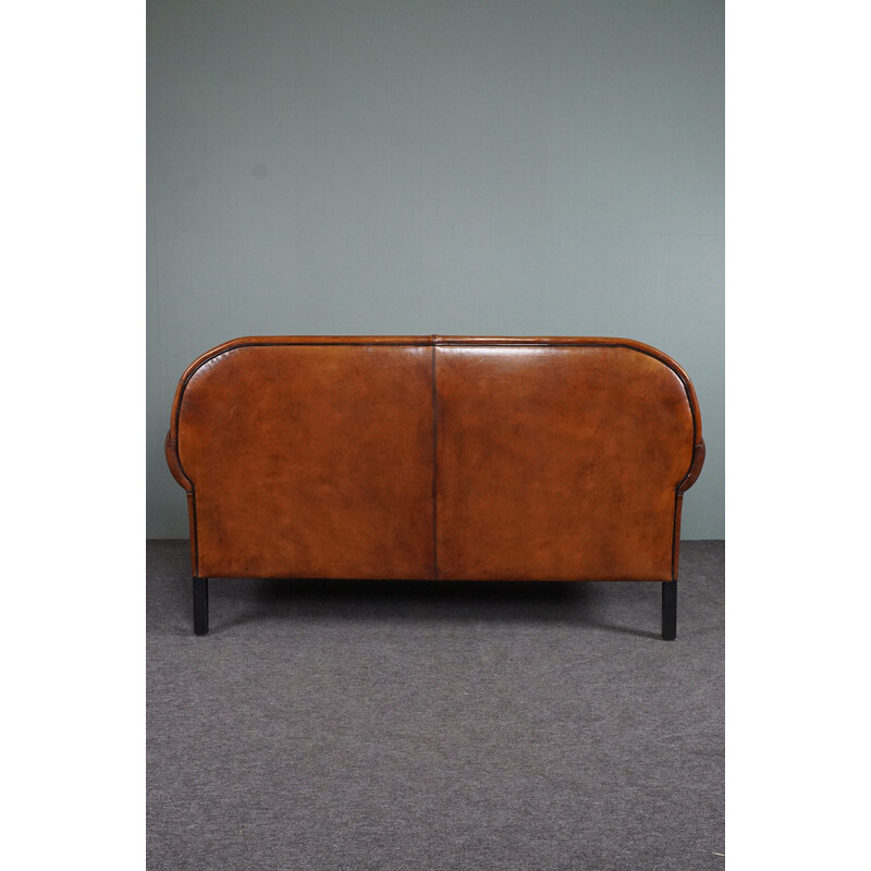Vintage Art Deco sheepskin sofa