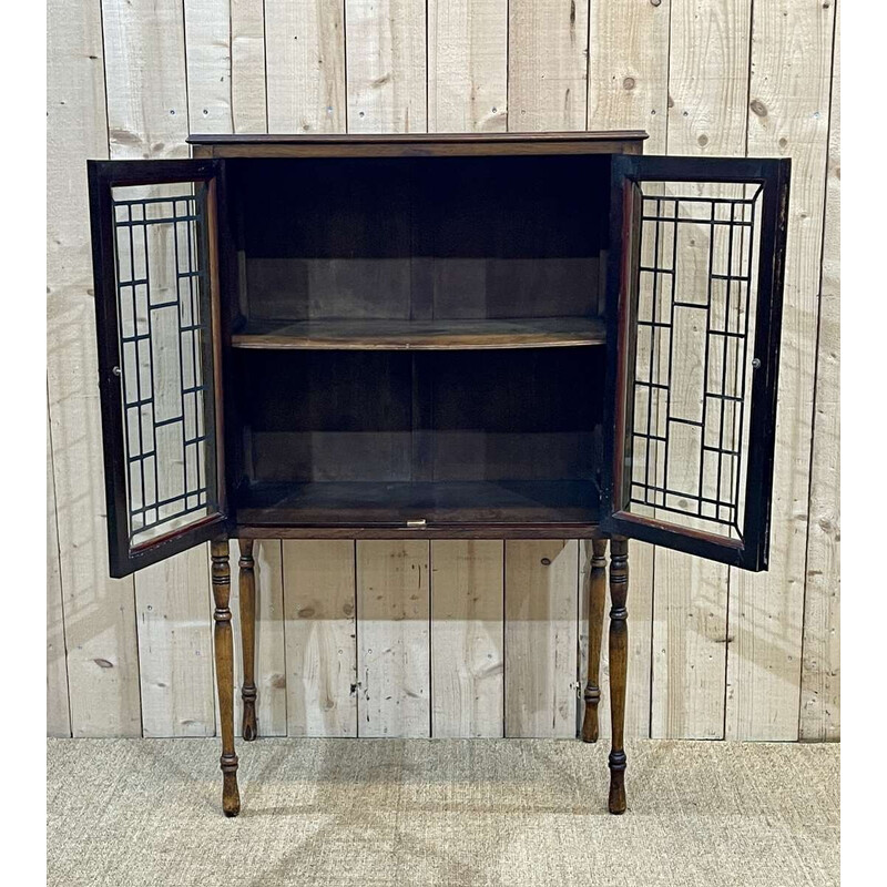 Vintage English display cabinet, 1950