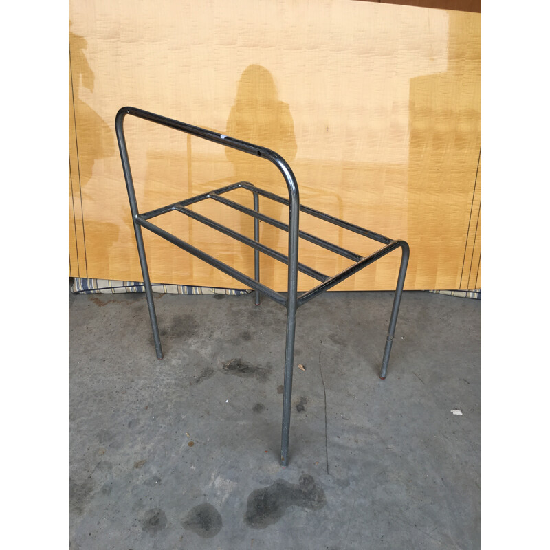 Set of 6 stackable metal chairs - 1970s