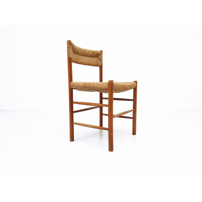 Set of 4 "Dordogne" chairs by Charlotte Perriand for Sentou - 1950s