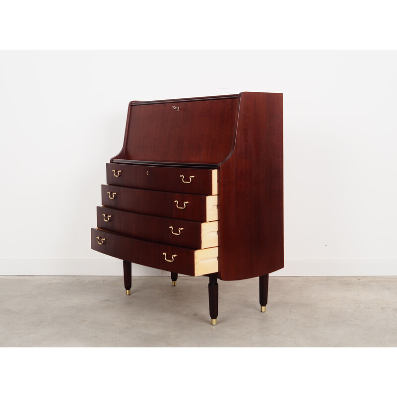 Vintage mahoniehouten secretaire van Pmj Viby J, 1970