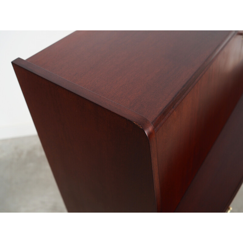 Vintage mahogany secretary by Pmj Viby J, 1970s