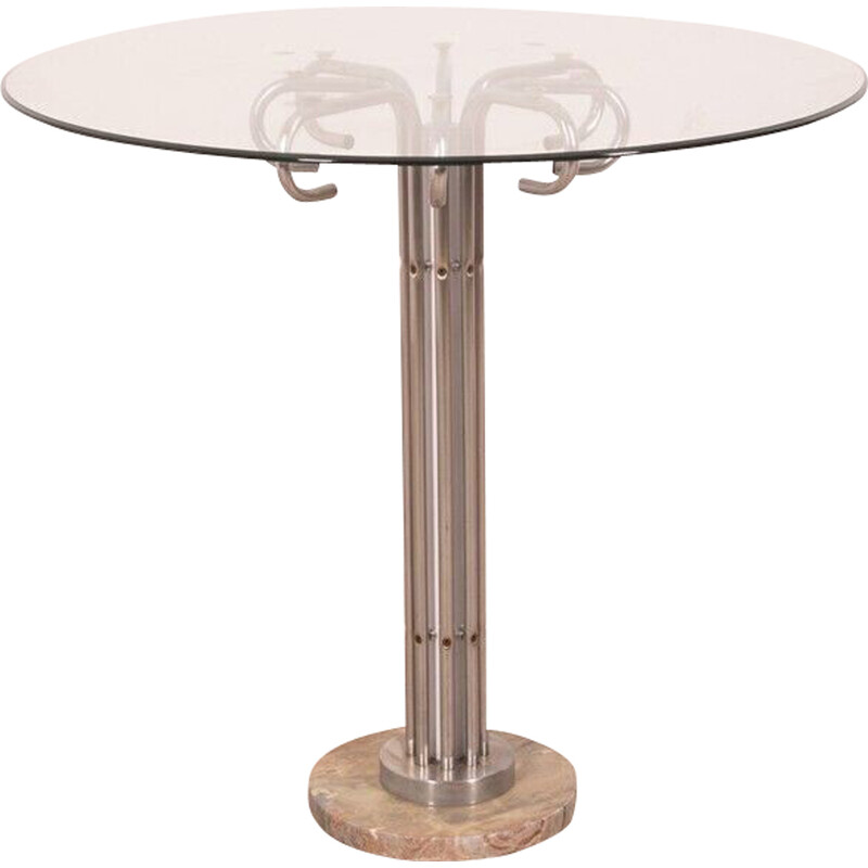table ronde vintage en - marbre