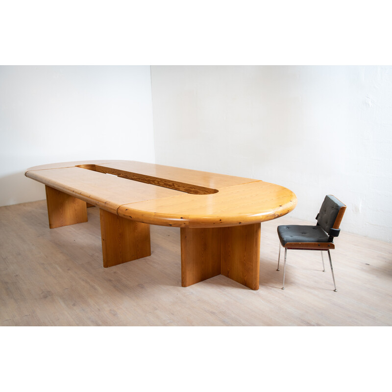 Vintage conference table by Rainer Daumiller for Hirtshals Savværk Møbler, 1980