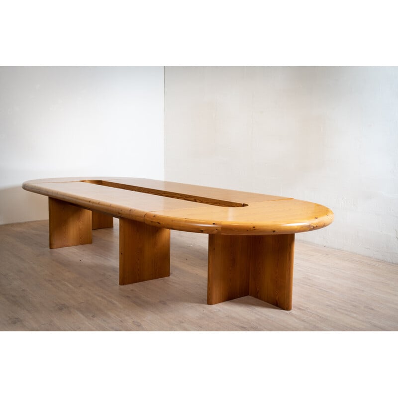 Vintage conference table by Rainer Daumiller for Hirtshals Savværk Møbler, 1980