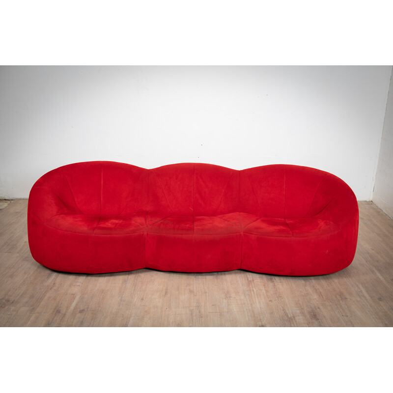 3 seater vintage pumpkin sofa by Pierre Paulin for Ligne Roset