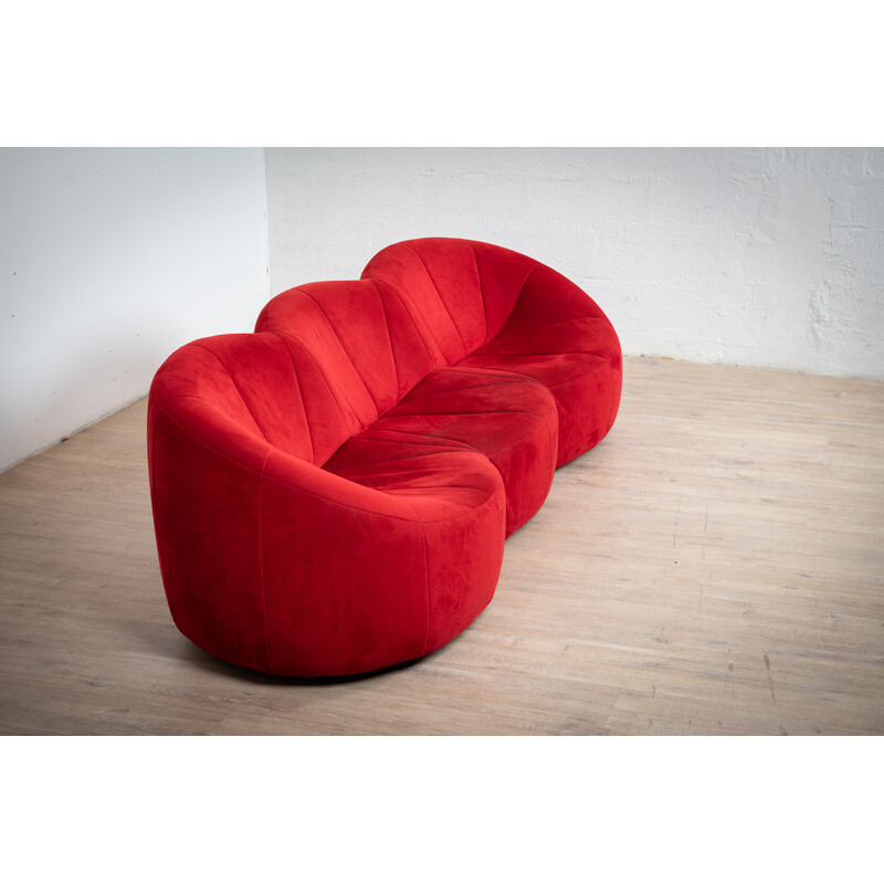 3 seater vintage pumpkin sofa by Pierre Paulin for Ligne Roset