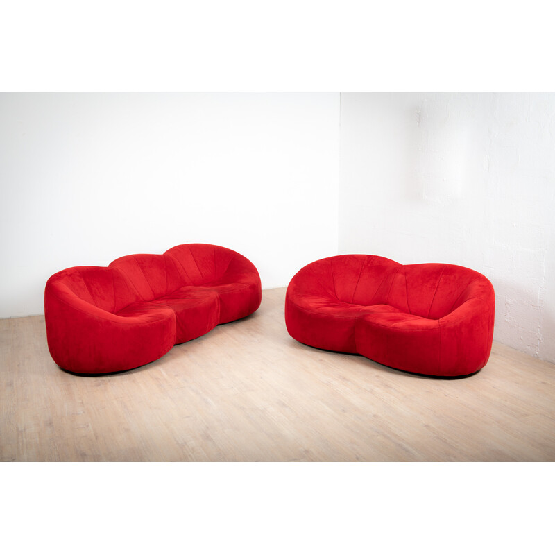 2 seater vintage pumpkin sofa by Pierre Paulin for Ligne Roset