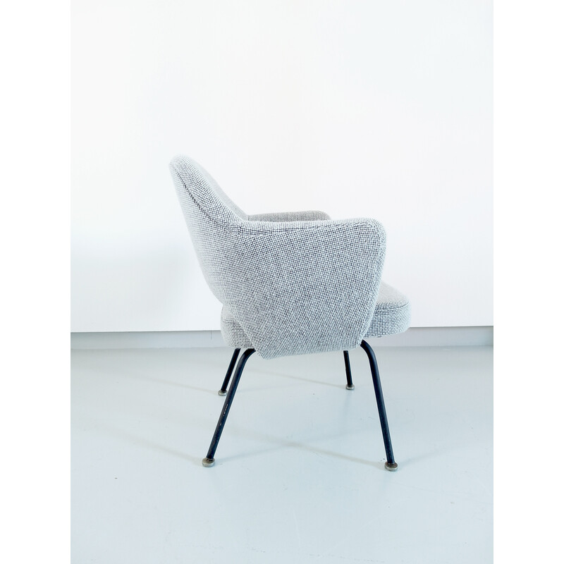 Poltrona vintage in lana di Eero Saarinen per Knoll, anni '50