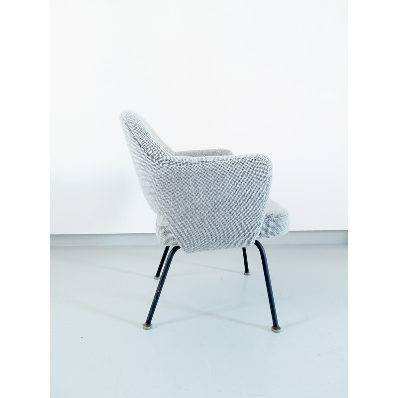 Vintage wool armchair by Eero Saarinen for Knoll, 1950s