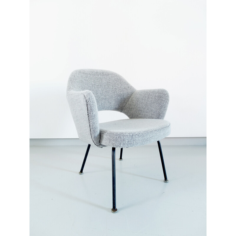 Vintage wool armchair by Eero Saarinen for Knoll, 1950s