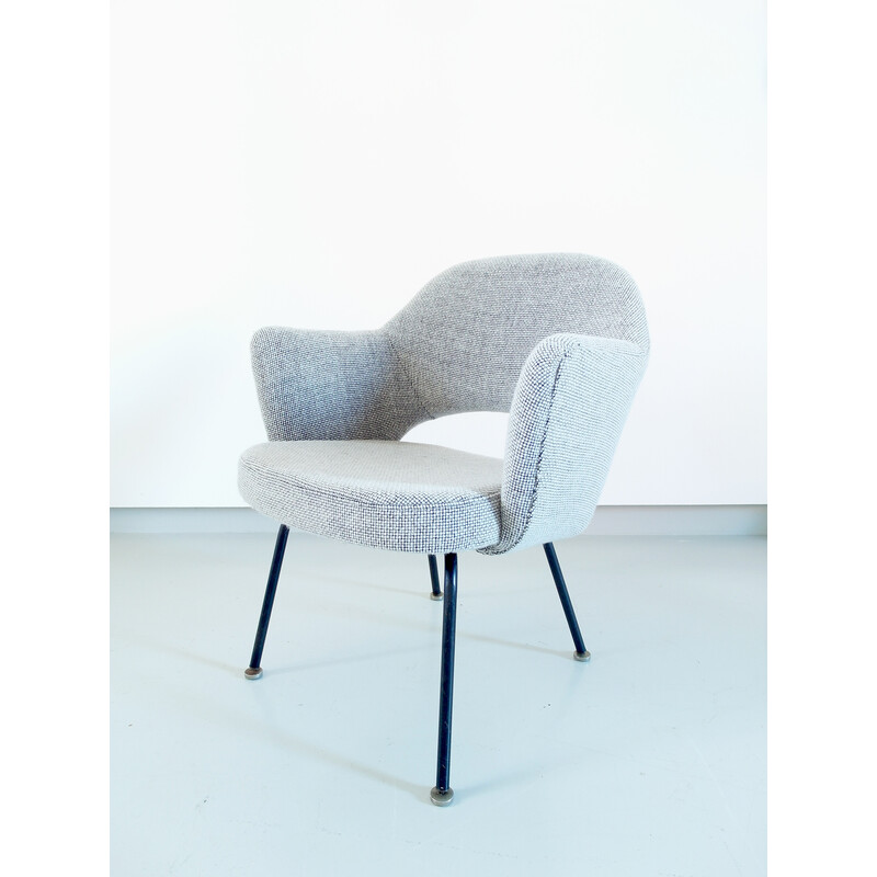 Vintage wool armchair by Eero Saarinen for Knoll, 1950s