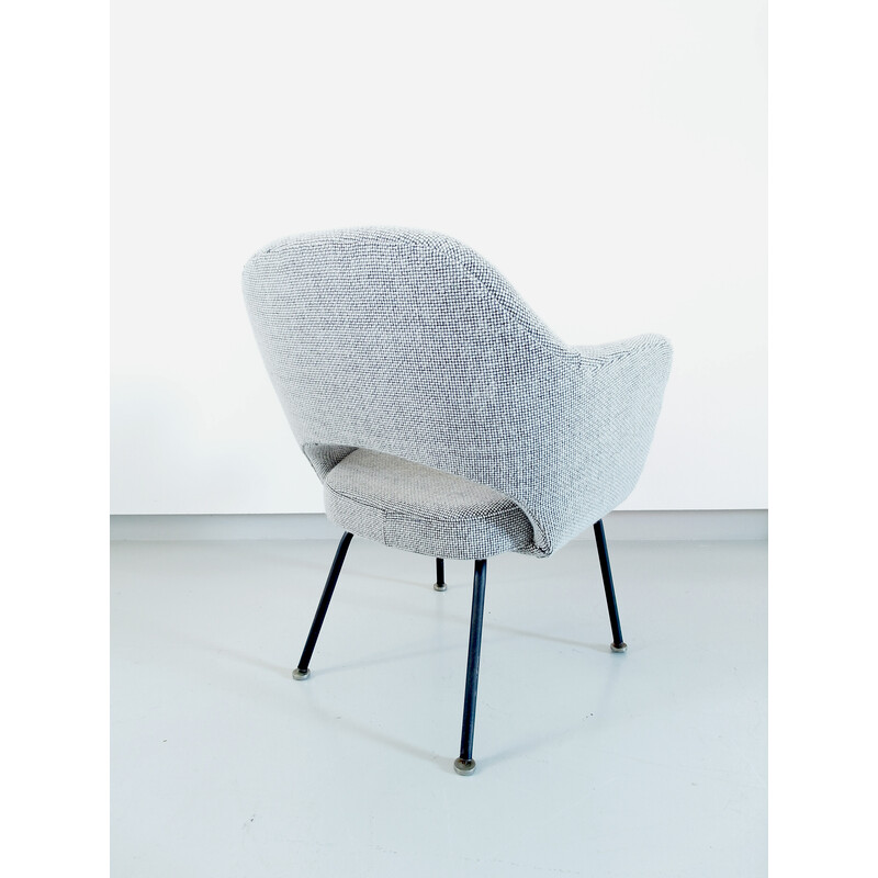 Cadeirão de lã vintage da Eero Saarinen para Knoll, 1950s