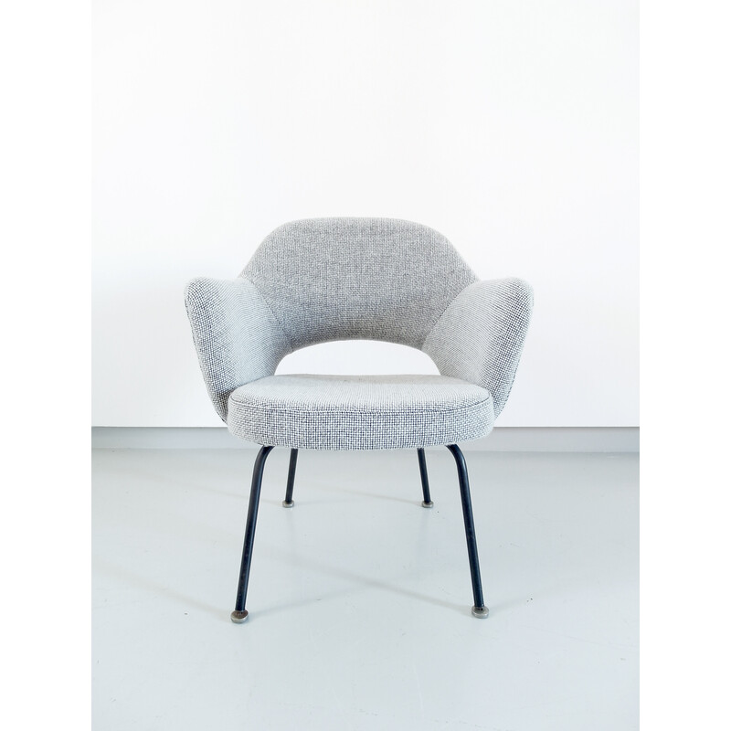 Cadeirão de lã vintage da Eero Saarinen para Knoll, 1950s