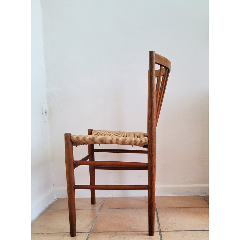 Skandinavischer Vintage-Stuhl "J80" aus Eiche von Jørgen Bækmark für Fdb, Dänemark 1960