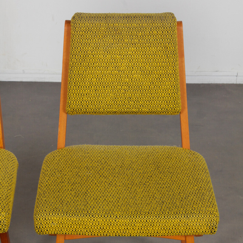 Pair of vintage wooden chairs, 1970s