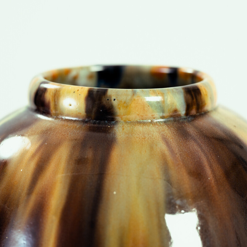 Niederländische Vintage-Vase im Art-déco-Stil von De Rijn-Keramik