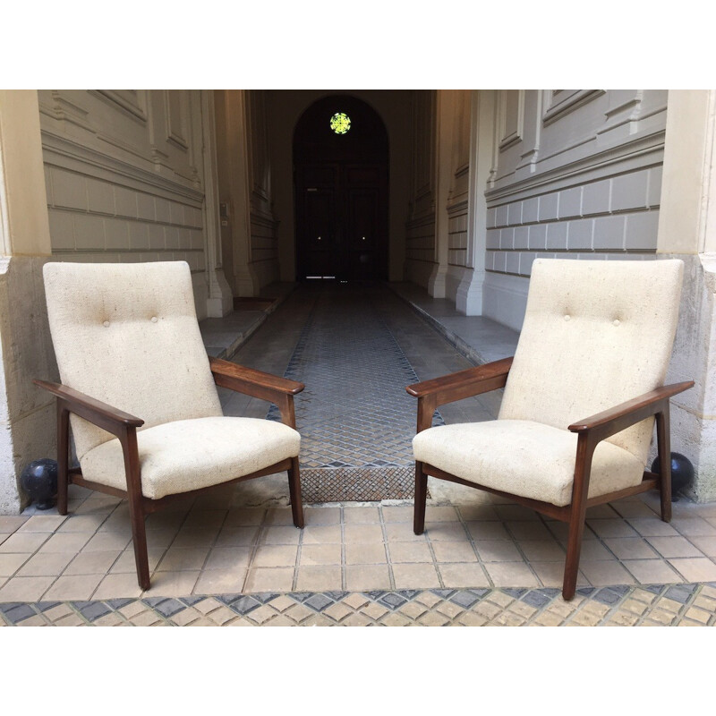 Pair of Scandinavian armchairs - 1960s