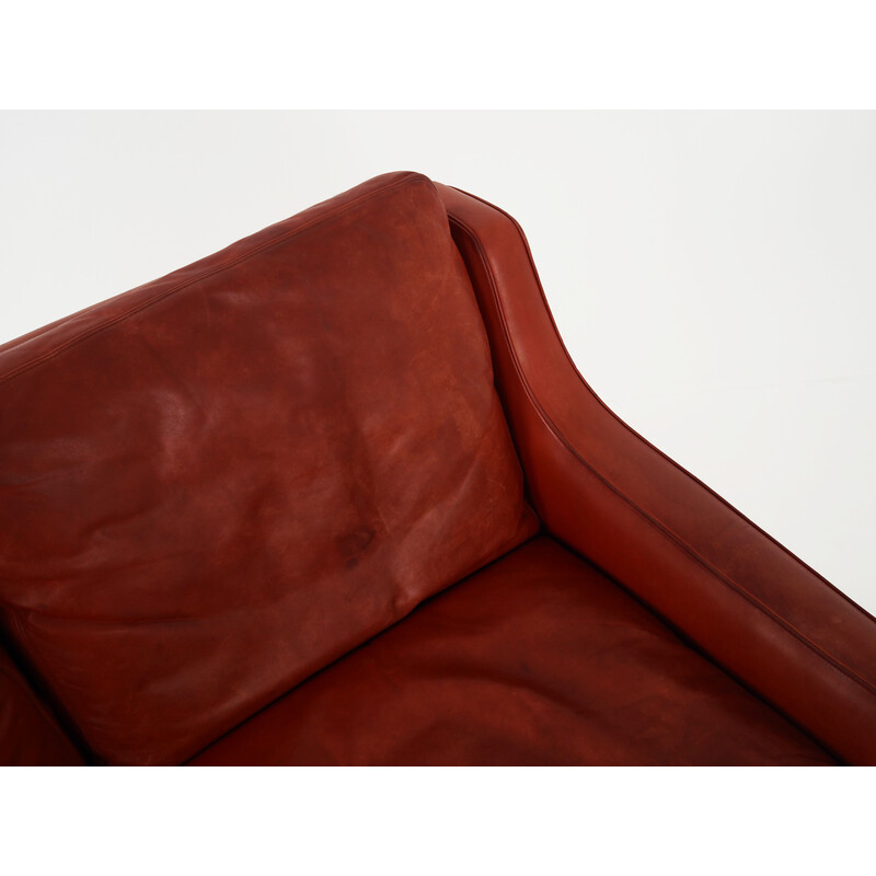 Vintage leather sofa by Fredrik Kayser for Vatne Møbler, 1970s