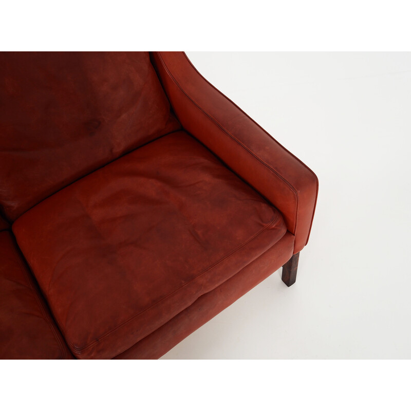 Vintage leather sofa by Fredrik Kayser for Vatne Møbler, 1970s