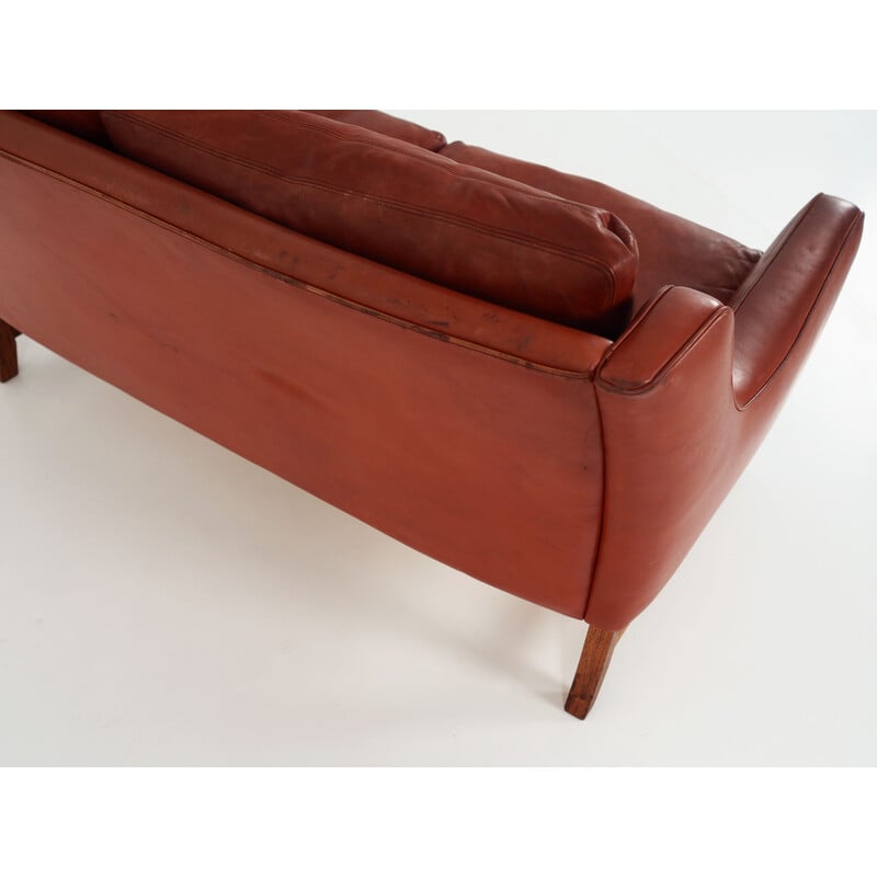 Vintage leather sofa by Fredrik Kayser for Vatne Møbler, 1970s