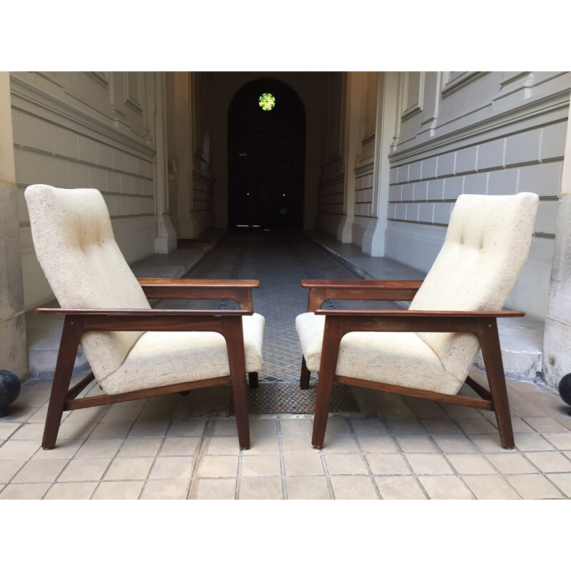 Pair of Scandinavian armchairs - 1960s