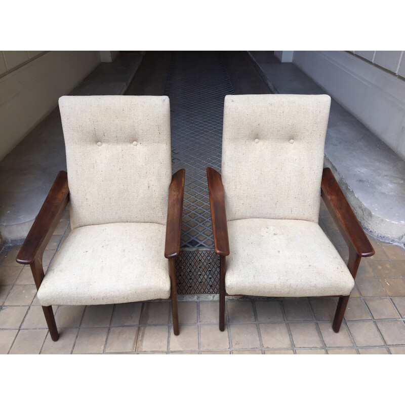 Pair of Scandinavian armchairs - 1960s