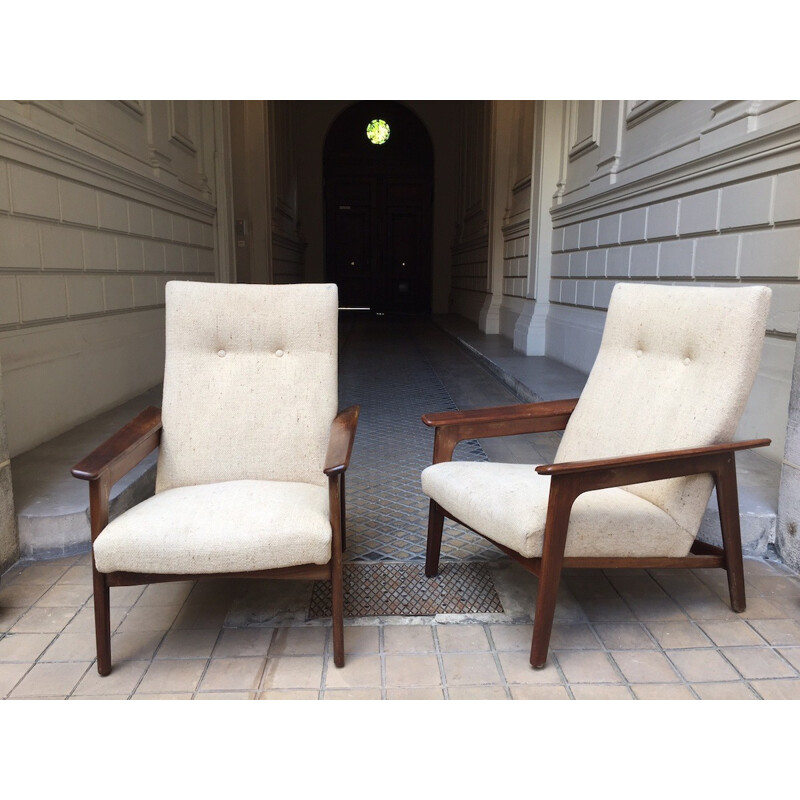 Pair of Scandinavian armchairs - 1960s