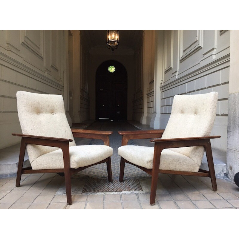 Pair of Scandinavian armchairs - 1960s