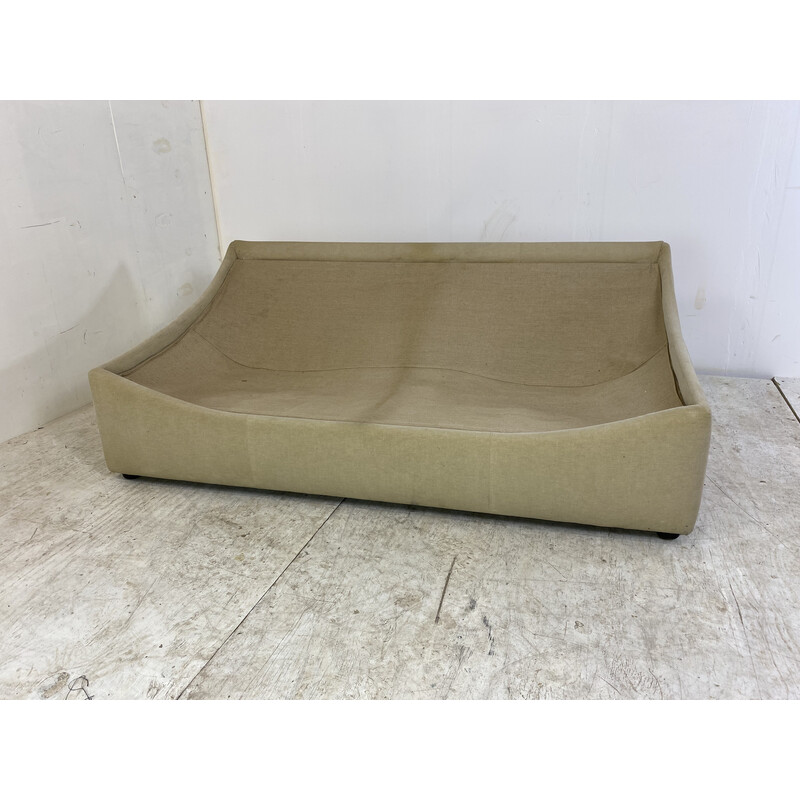 Beigefarbenes Alcantara-Sofa aus der Mitte des Jahrhunderts von Leolux, 1970er Jahre