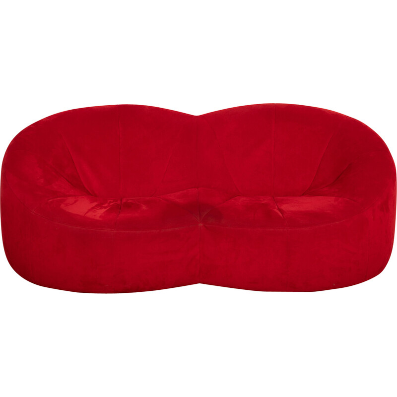 2 seater vintage pumpkin sofa by Pierre Paulin for Ligne Roset