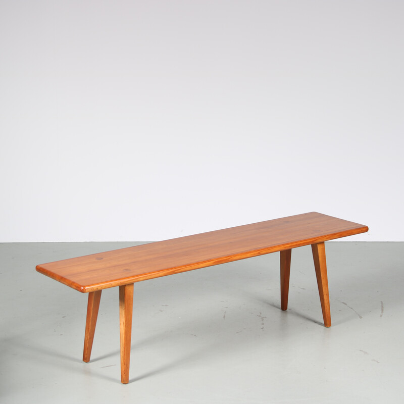 Vintage pine bench by Carl Malmsten for Svensk Fur, Sweden 1960