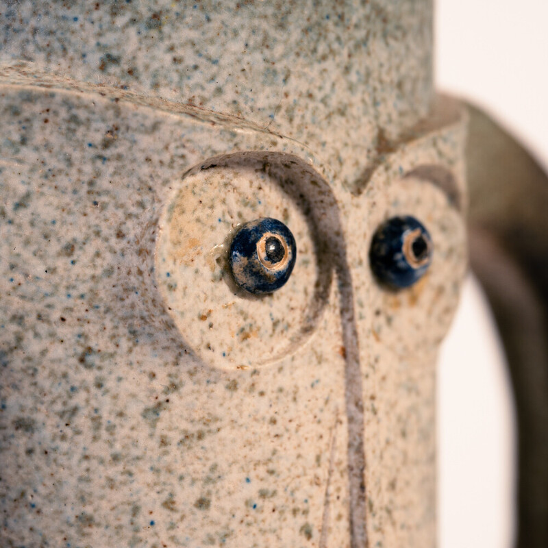 Vintage Dutch Brutalist ceramic vase by Rob den Tonkelaar, Netherlands 1970