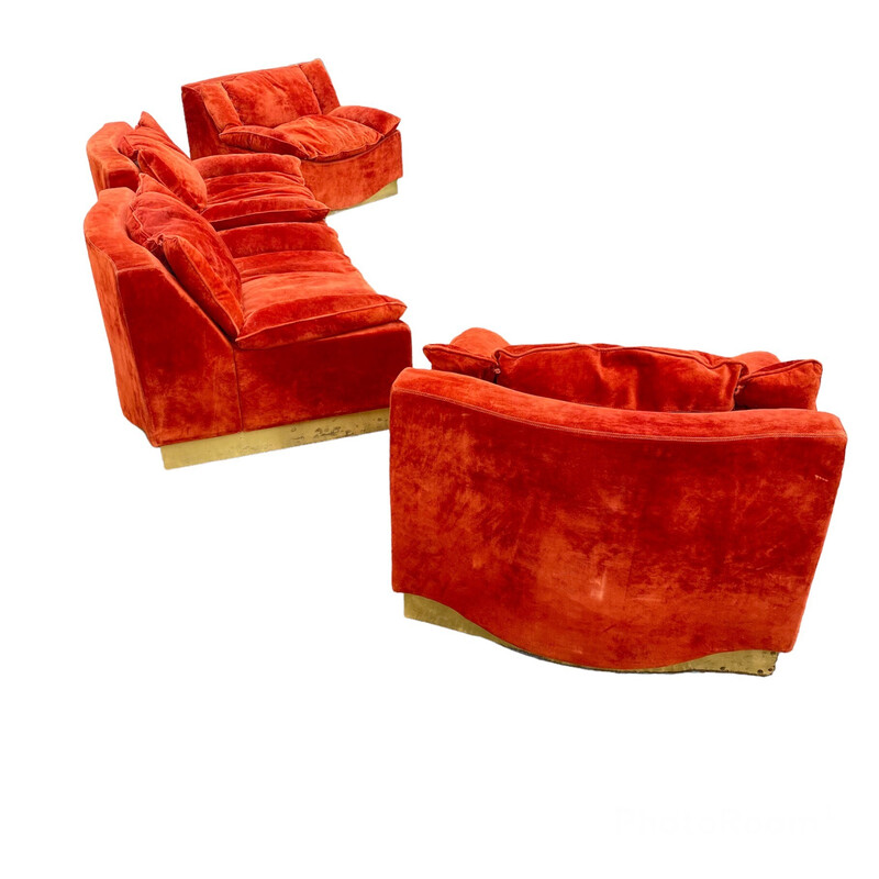Vintage armchairs by Luciano Frigerio, 1970