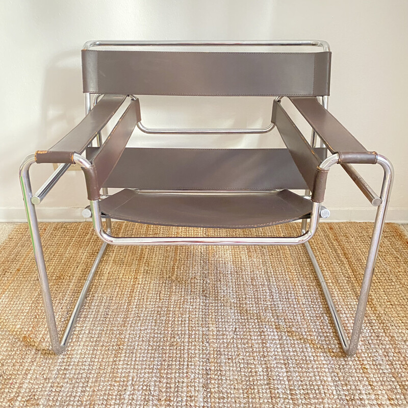 Vintage Wassily armchair by Marcel Breuer for Gavina, 1970