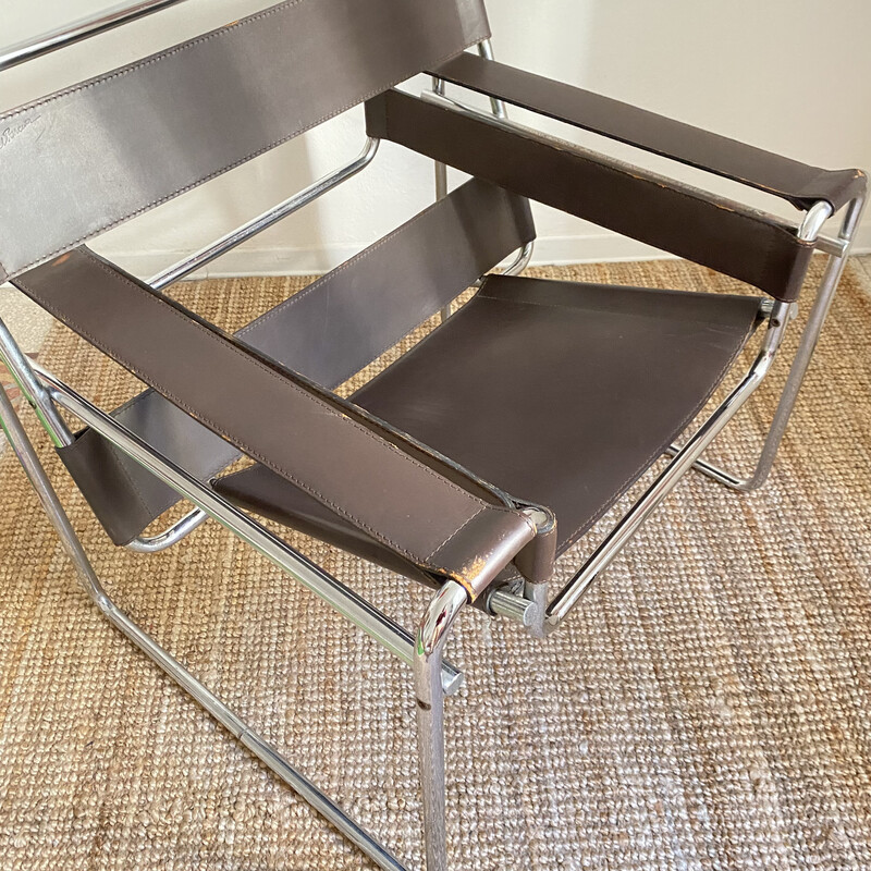 Vintage Wassily armchair by Marcel Breuer for Gavina, 1970