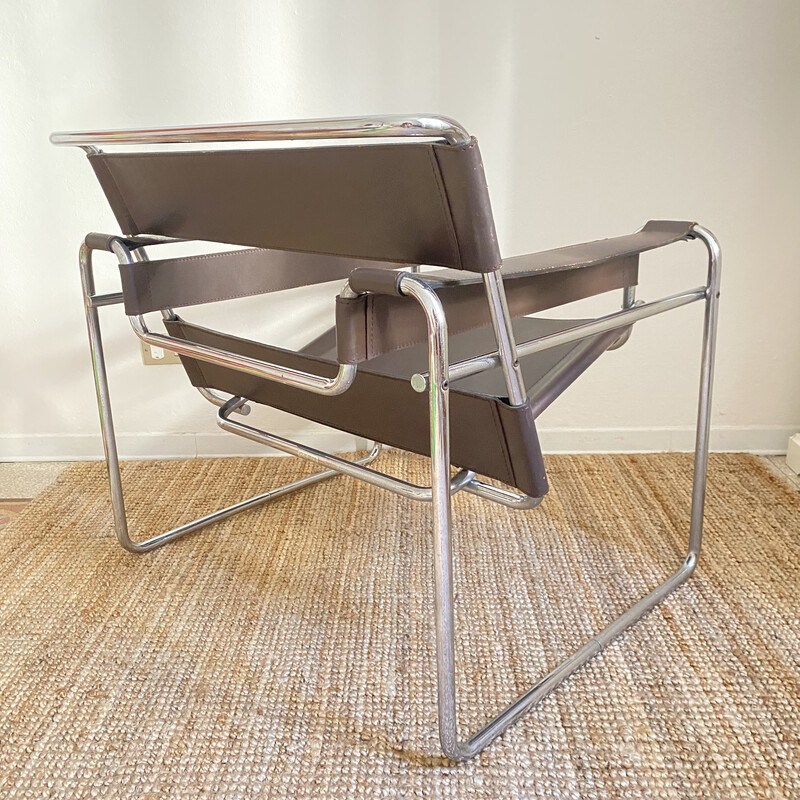 Cadeira de braços Vintage Wassily de Marcel Breuer para Gavina, 1970