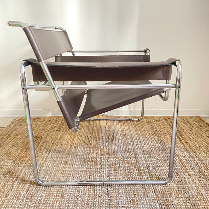 Poltrona vintage Wassily di Marcel Breuer per Gavina, 1970